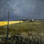 Stormy Clouds - Acrylic on Board Image Size : 30cm x 30cm Framed Size : 39.5cm x 39.5cm The frame is based on...