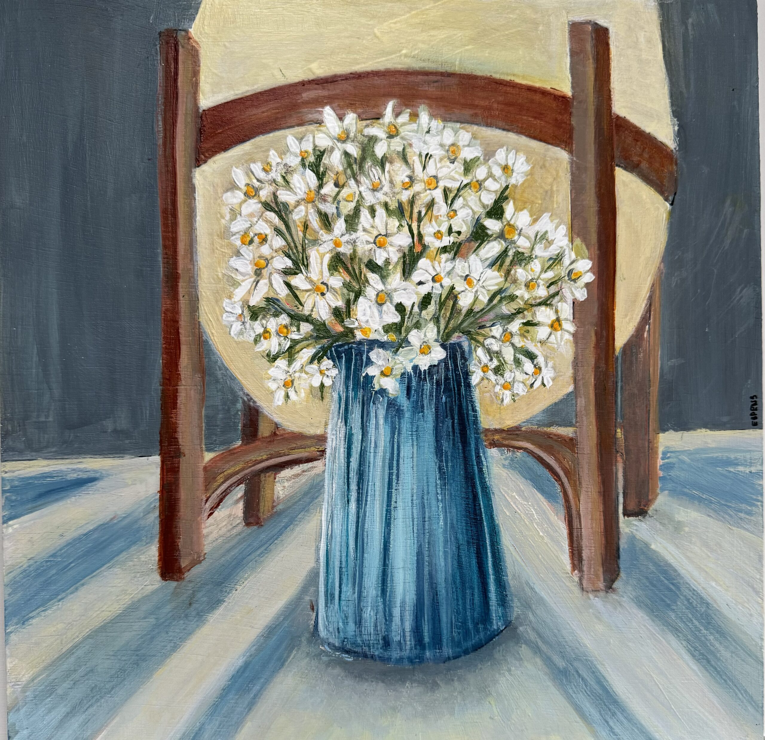 Narcissi in milk jug - 