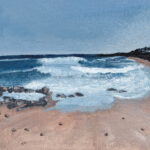 Laid Up, Elie - Acrylic on board Image Size : 20.5cm x 20.5cm Framed Size : 29cm x 29cm Framed in a white St...