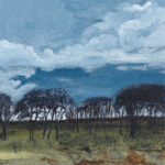 Laid Up, Elie - Acrylic on board Image Size : 20.5cm x 20.5cm Framed Size : 29cm x 29cm Framed in a white St...