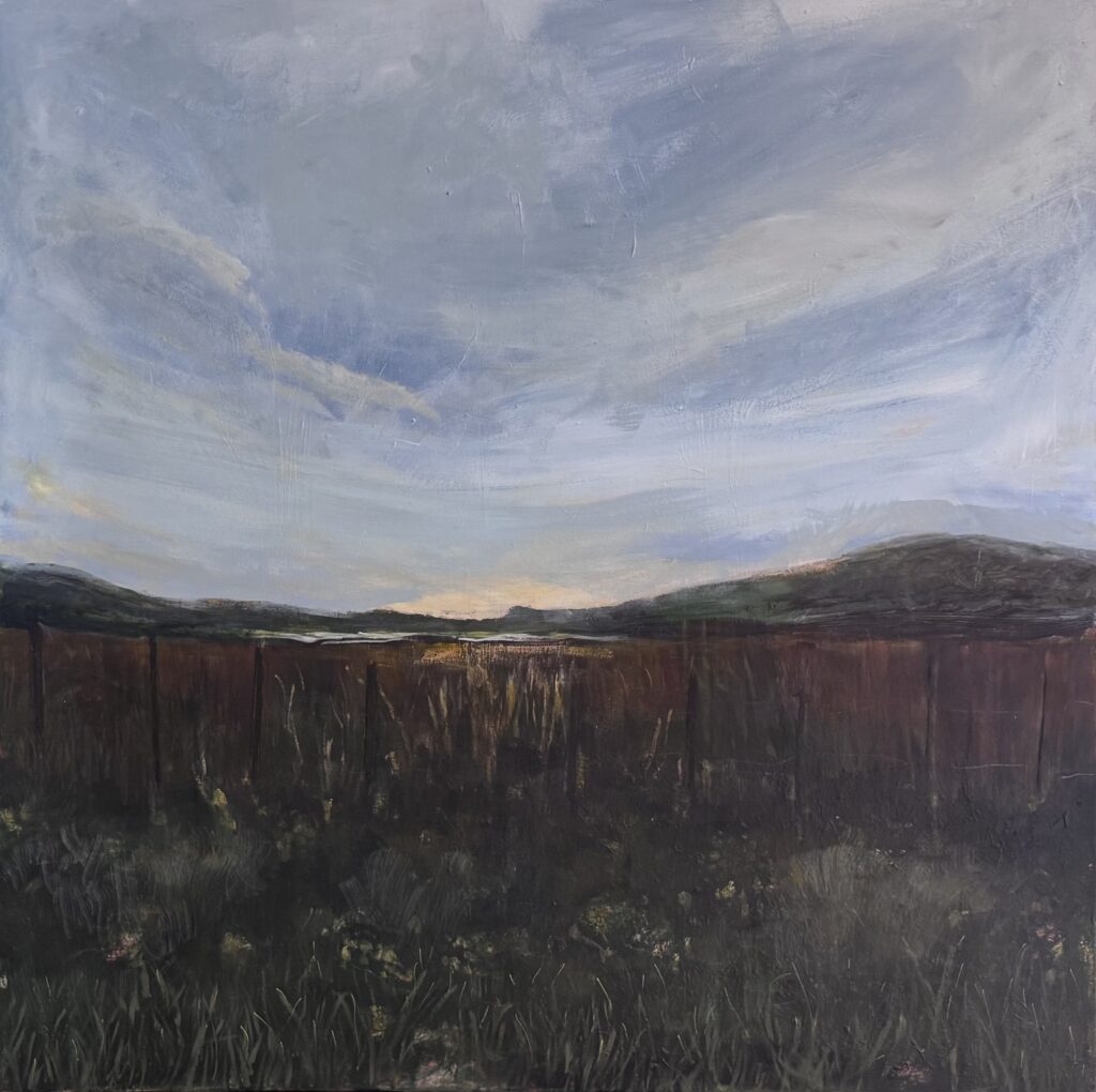 Loch Glimpse - Shop Now Loch Glimpse - Loch Glimpse Mixed Media on canvas Image size 100cm x 100cm Framed Black Tray Frame